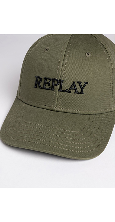 ユニセックス ロゴ刺しゅうコットンツイルCAP 詳細画像